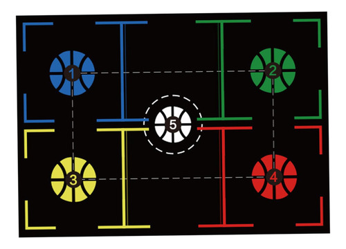Tapete De Baloncesto Para Mejorar La Destreza 107cmx76cm