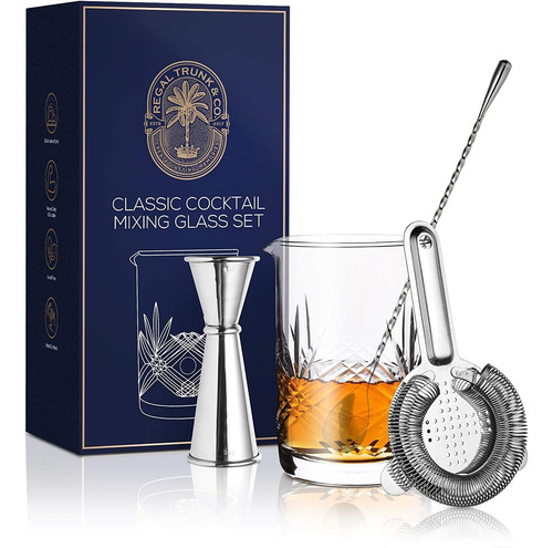 Cocktail Mixing Glass Set, Old Fashioned Kit : Stainless St.