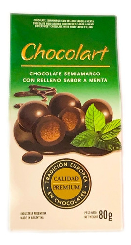 Chocolart Chocolate Relleno C/ Menta - Barata La Golosineria