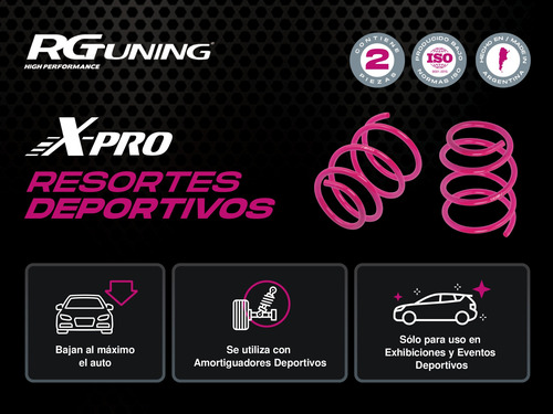 Imagen 3 de 5 de Espirales Competicion Volkswagen Gol G1 91/95