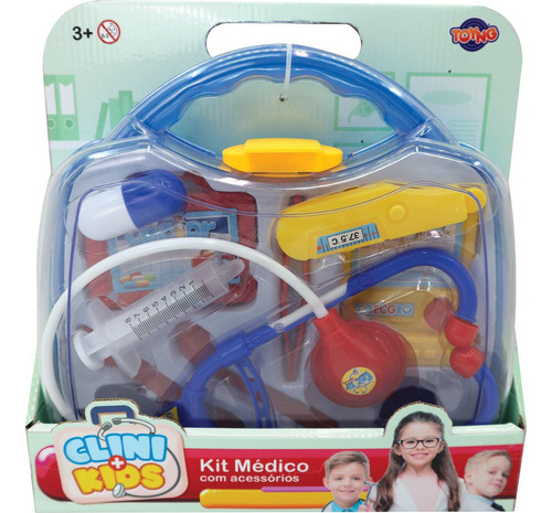 Brinquedo Maleta Kit Medico Com Acessórios Toyng 42591