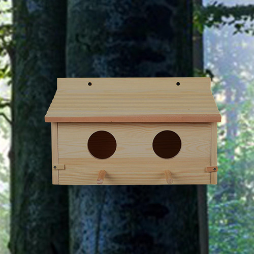 Casa Para Pájaros De Madera, Jaula Resistente A La