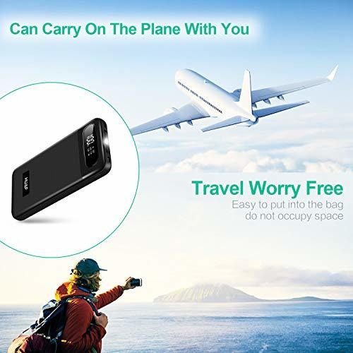 Power Bank Cargador Portatil Con Bateria De Alta Capacidad D