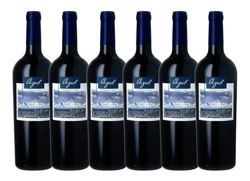 Vino Azul Malbec X 6- All Red Wines- Quilmes