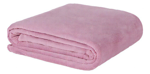Cobertor Coberta Soft Touch Queen Mantinha Fleece - Rosa