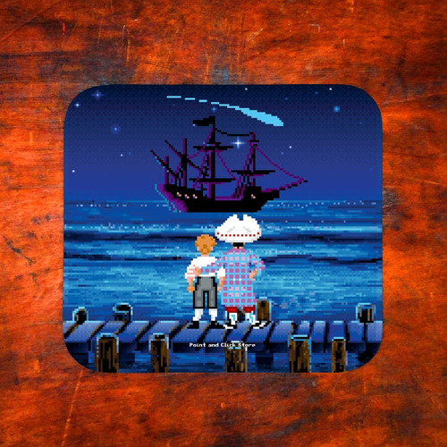 Imagen 2 de 3 de Mousepad - Mono De Mar / The Secret Of Monkey Island