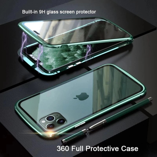 W Capa Magnética De Metal Com Proteção Total De 360° Para