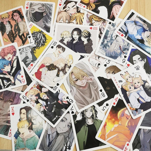 Imagen 4 de 4 de Juego De Cartas Naipes Poker - Tokyo Revengers