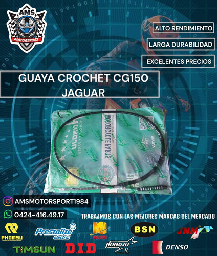 Guaya De Crochet Cg150 Jaguar 