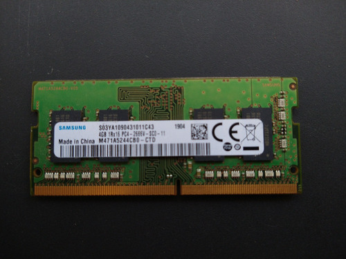 Memoria Ram Ddr4, 4gb, 2666, Samsung