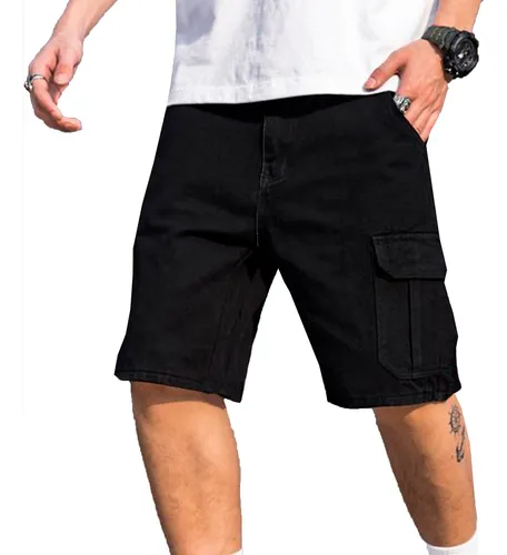 Short jeans negro hombre deals