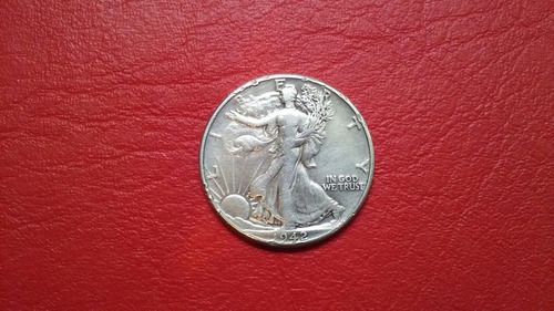 Haf Dollar Ano De 1942 Prata
