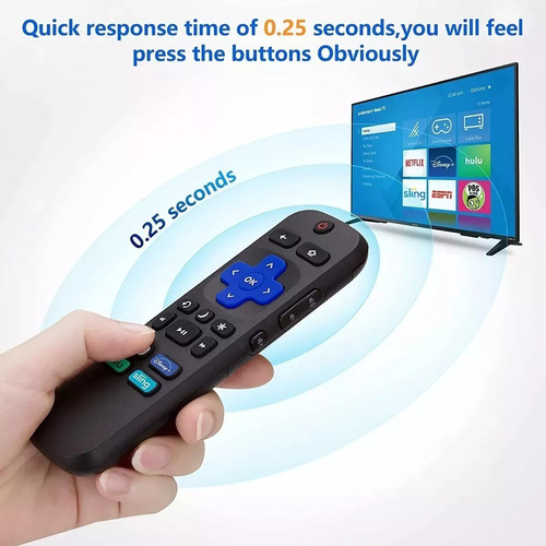 Control Compatible Con Hisense Roku Tv Generico + Pilas