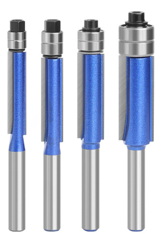 Conjunto De Brocas De Roteador Com Guarnição Nivelada,