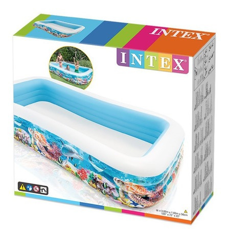 Piscina Extragrande Niños Adultos + Inflador 3.05x1.83×56