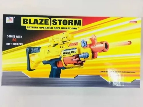 Nerf Pistola Automatic Dardos Blazestorm Jugu 20 Pcs