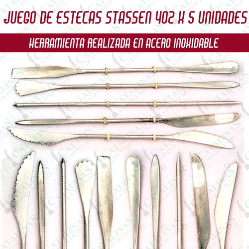 Stassen Juego Estecas Inoxidables X 5 Codigo 402 Microcentro