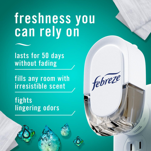 Ambientador Enchufable Febreze Kit Inicio Aceite Perfumado Color Fragancia