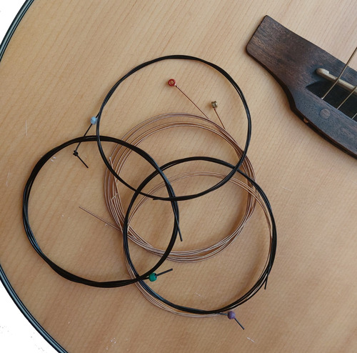 Imagen 2 de 3 de Cuerdas Guitarra Clásica Giannini Preto-ouro (oro-negro)