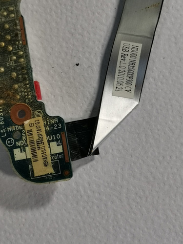 Toshiba T215d Sp1010m Puerto Usb Placa Ls 6031p (Usado)