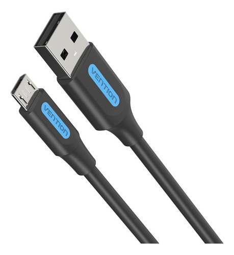 Cable Usb A Microusb Vention Carga Y Transferencia Datos 3m Negro