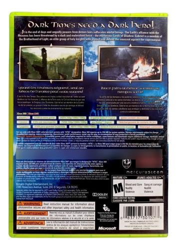 Castlevania Lords Of Shadow Xbox 360 En Español (Reacondicionado)