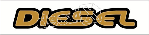 Emblema Adesivo Diesel Blazer S10 Ouro Resinado Bar021