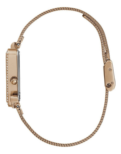 Reloj Para Mujer Marca Guess Color Blanco Venus Correa Coral Claro Bisel Coral Fondo Rosa