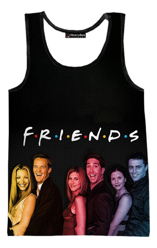 Friends Chaleco Casual Masculino Impreso En 3d