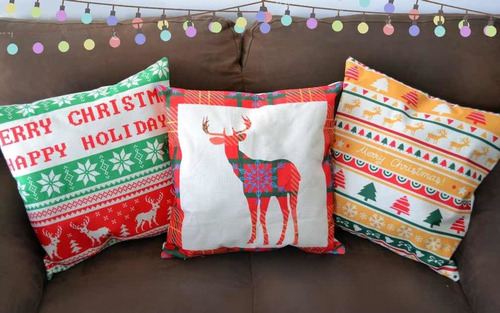 Cojines Navideños Varios Diseños Modernos