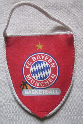 Antiguo Banderin Basquetbol Bayern Munchen Fc