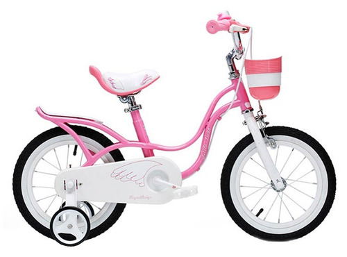 Bicicleta Infantil Niña Rosa Royal Baby Little Swan  Rod 16