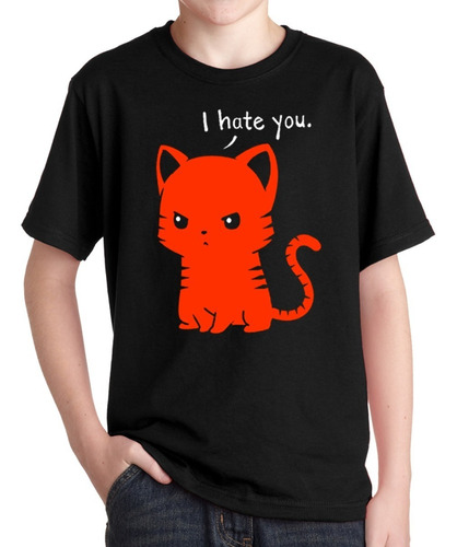 Remeras Con Gatitos Gatos Graciosos Frases Niño Niña