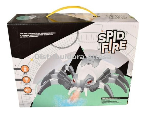 Araña Robótica Spid Fire Con Luz Sonido Efecto Fuego Isakito