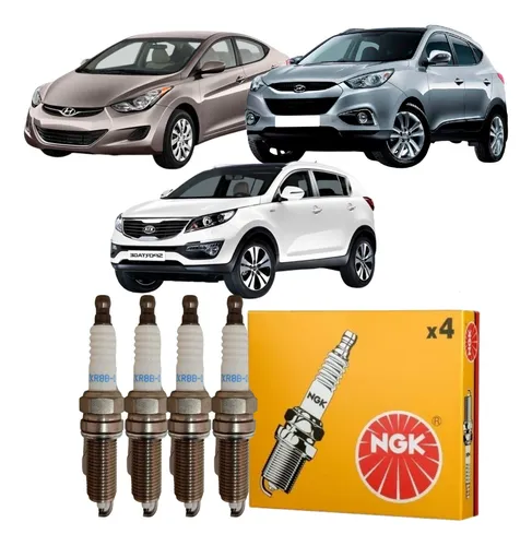 comprar Jogo De Velas Ix35 Elantra Sportage 2.0 16v Flex Ngk