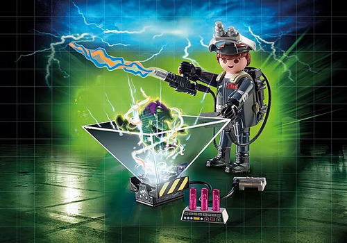 Figura Armable Playmobil Ghostbusters Raymond Stantz 26 Pzas