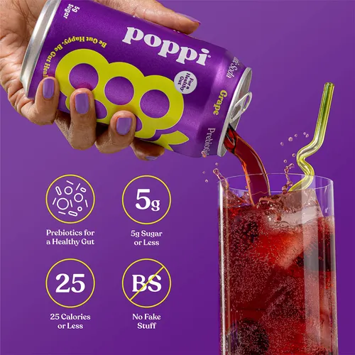 Poppi Soda De Uva Prebitica Espumosa Con Beneficios Para La