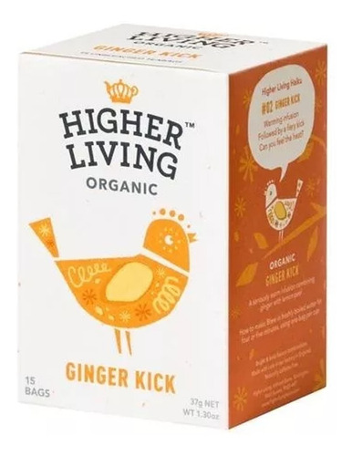 Té Jengibre Higher Living Orgánico Natural  Sin Cafeína