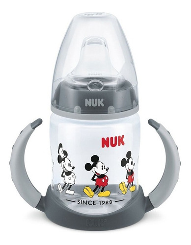 Vaso Nuk First Choice apren Mickey 6m Gris