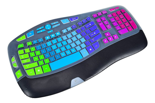 Funda De Silicona Para Teclado Logitech Mk550 | Arco Iris