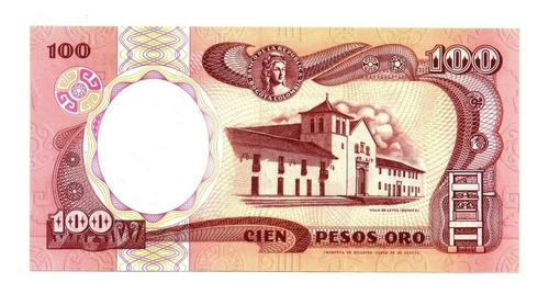 Billete Colombia 100 Pesos Oro 1991 (Usado)