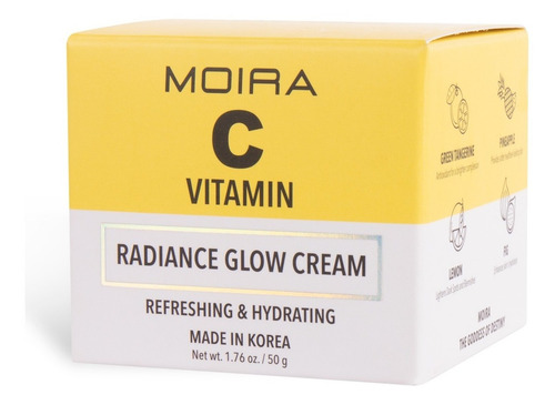 Crema Moira Cosmetics K-beauty Radiance Glow De Vitamina C Tipo de piel Todo tipo de piel