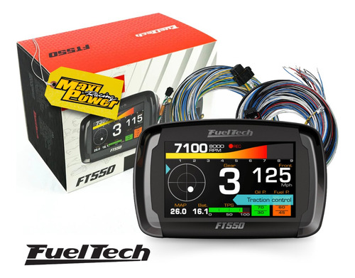 Fueltech Ft550 + Chicotes A/b + Brindes + 12x Pronta Entrega