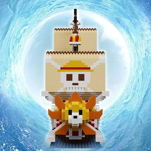 Bloques Luffy Armables 3d De Barco Pirata Rompecabezas 3d De