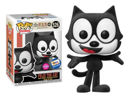 Gato Felix Funko Pop Felix The Cat 526 Flocked Exclusivo