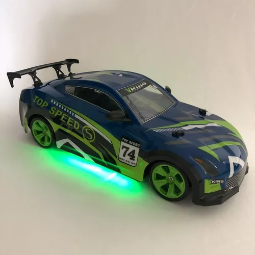 Carro R/c Drift Carrinho Controle Remoto Elétrico 33cm Pneus - R$ 599,9