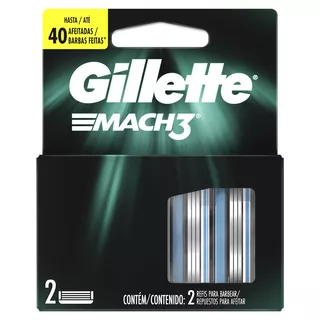 Repuestos para afeitar Gillette Mach3 2 u
