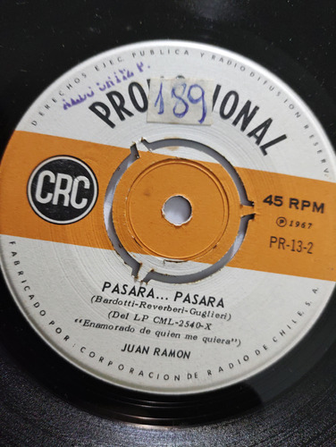 Vinilo Single Los Juan Ramon -- Pasara Pasara  ( B120-s173