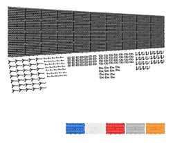 Comprar Painel De Ferramentas Organizador Plastico Ajustável 295x69 no Mercado Livre