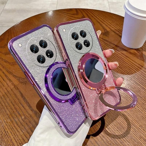 Zy 1pcs Funda Para Xiaomi Poco C75 14c Espejo De Polvo Flash